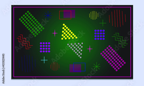Memphis Background Design