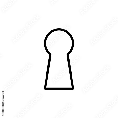 Keyhole icon. Vector illustration for graphic design, Web, UI, app.