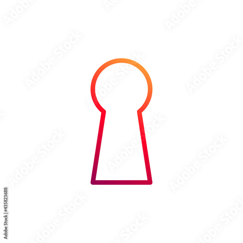 Keyhole icon. Vector illustration for graphic design, Web, UI, app.