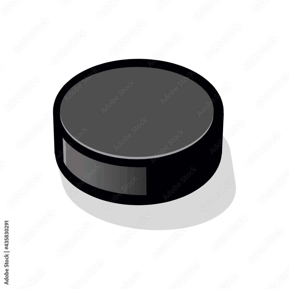 Hockey Puck isolated on a white background in EPS10 Hockey Puck isolated on a white background in EPS10