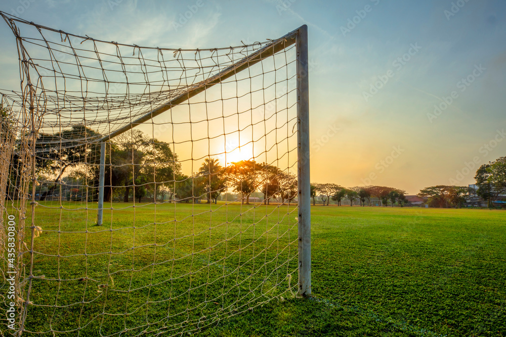 Obraz premium soccer goal post