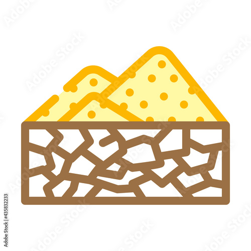 drought disaster color icon vector. drought disaster sign. isolated symbol illustration