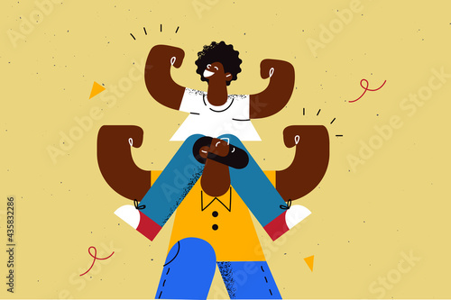 Happy fathers day celebration concept