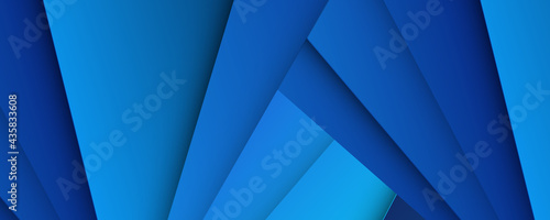 Modern blue abstract background with 3d overlap layers. Abstract wavy luxury dark blue and light blue background. Illustration vector 