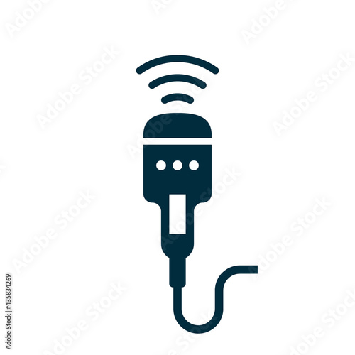 Ultrasound vector icon illustration.