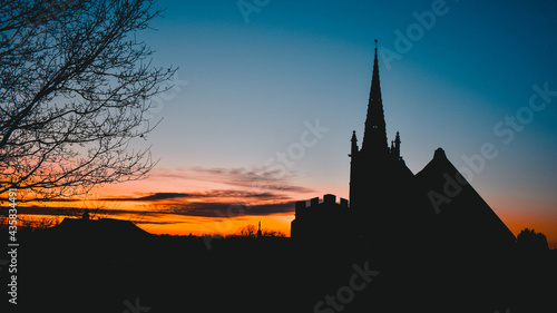 English church silhouette © Seb