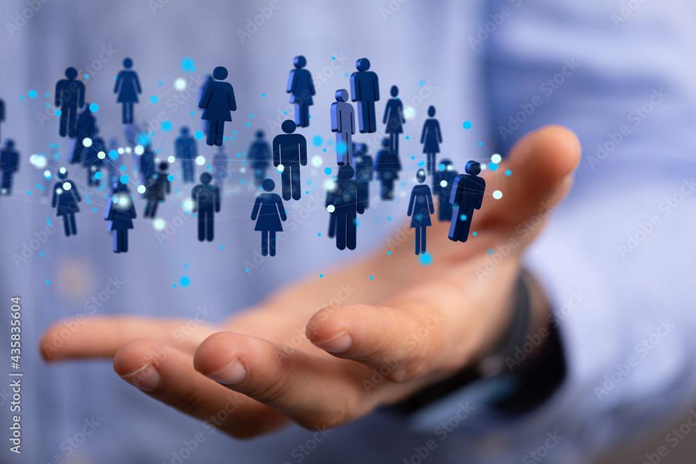 videoconference group of people talking in social network videoconference group of people talking in social network