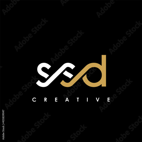 SSD Letter Initial Logo Design Template Vector Illustration