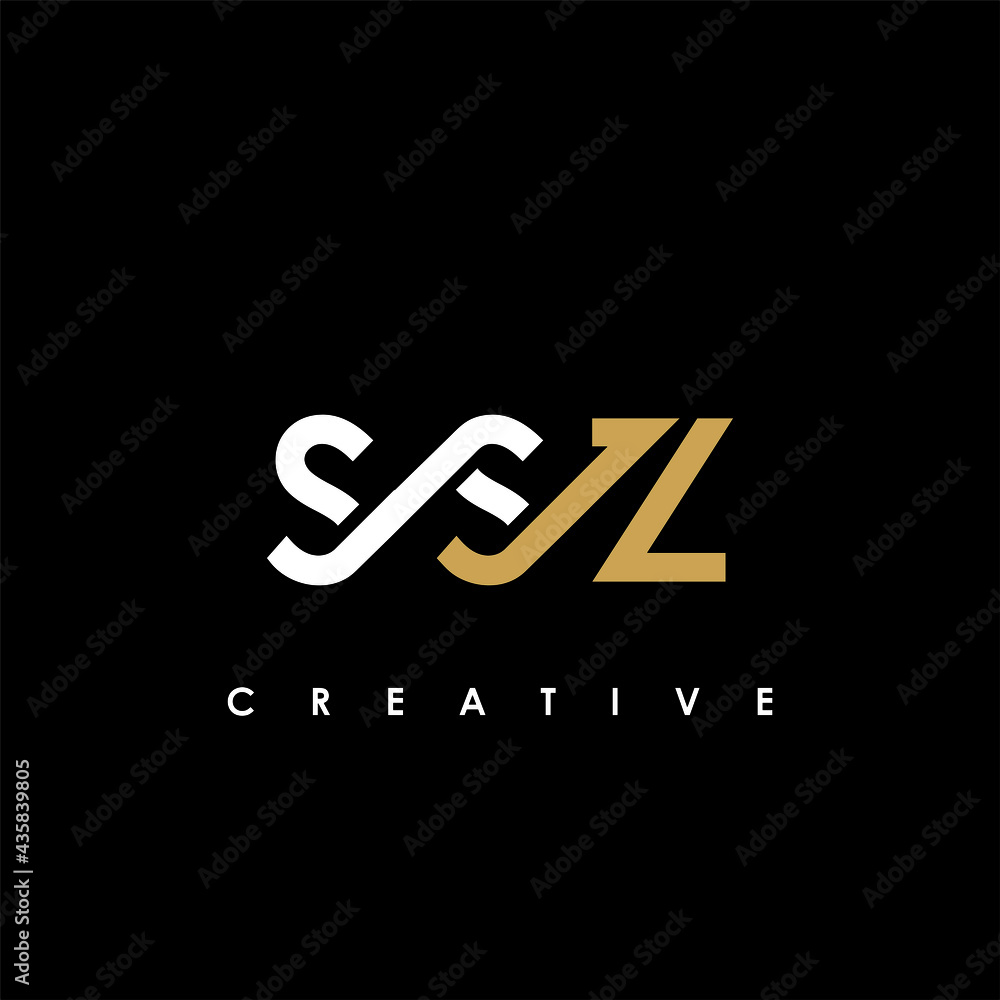 SSZ Letter Initial Logo Design Template Vector Illustration
