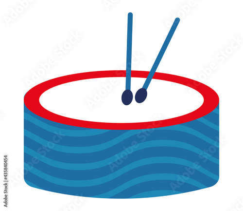 drum with sticks