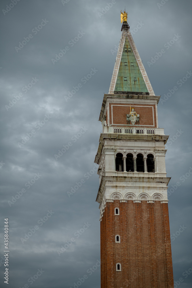 photo with saint marks campanile in Venice, Italy