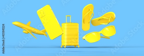 travel  concept - suitcase ...