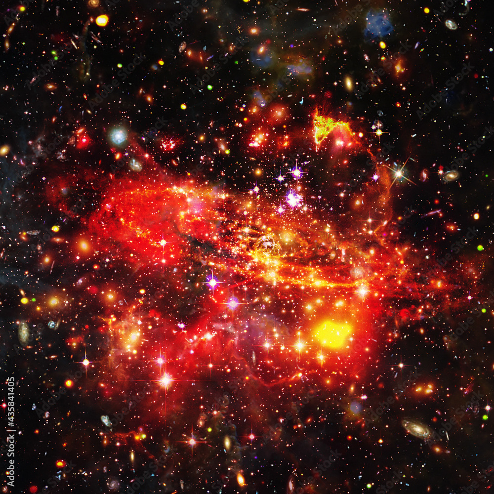 Star cluster and galaxy. The elements of this image furnished by NASA. Star cluster and galaxy. The elements of this image furnished by NASA.