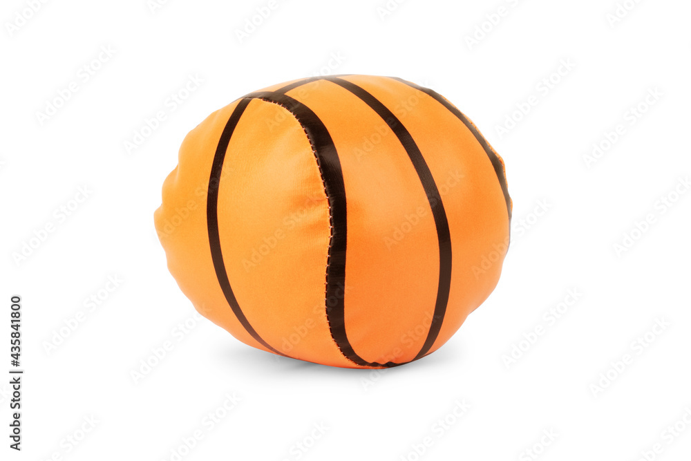 Basketball ball over white background. Orange ball, sports concept