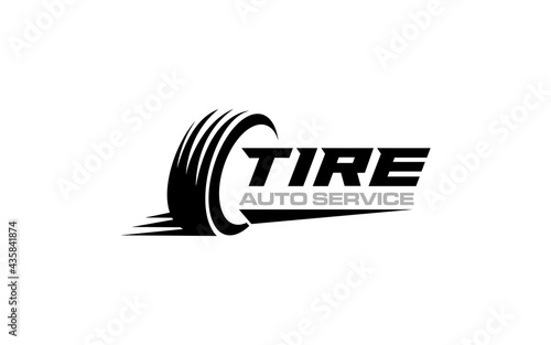 Illustration vector graphic of automotive tires shop logo design template