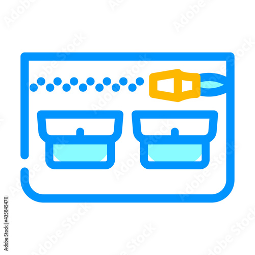 universal pocket color icon vector. universal pocket sign. isolated symbol illustration