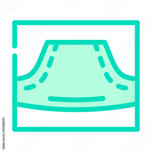 hoodie pocket color icon vector. hoodie pocket sign. isolated symbol illustration