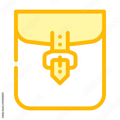 clasp pocket color icon vector. clasp pocket sign. isolated symbol illustration