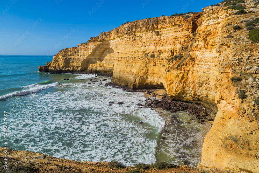 Cliffs in the Coast of Algarve Cliffs in the Coast of Algarve