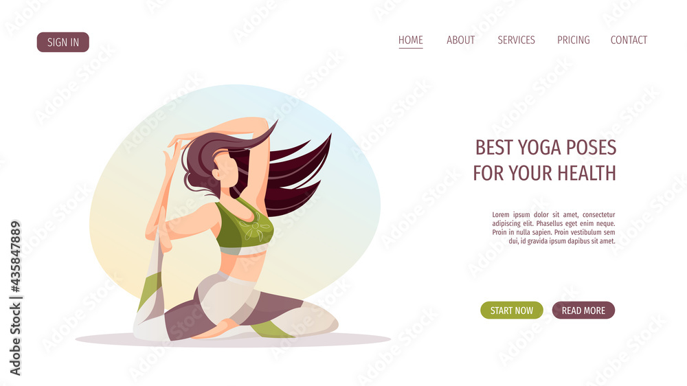 Woman doing yoga exercises. Yoga , wellness, healthy lifestyle, sport, flexibility, fitness concept. Vector illustration for poster, banner, website. Woman doing yoga exercises. Yoga , wellness, healthy lifestyle, sport, flexibility, fitness concept. Vector illustration for poster, banner, website.