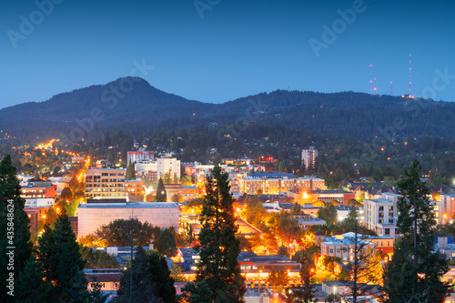 Eugene, Oregon, USA Downtown Cityscape