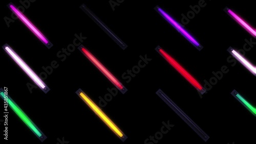 Colored Flashing Lights Background Looped Video