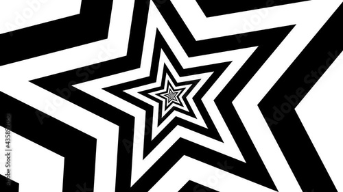 Shape flat seamless black white looped background