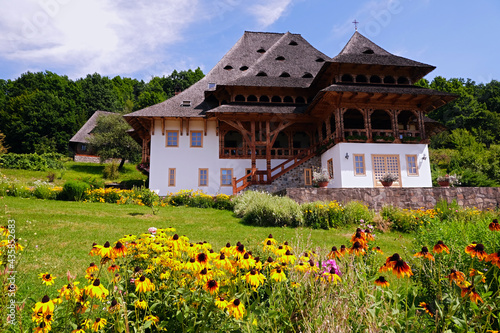 Famous Barsana Monastery in Maramures County, Romania