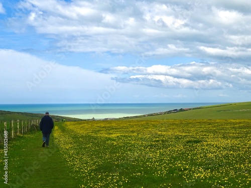 Walking on the South Downs, England