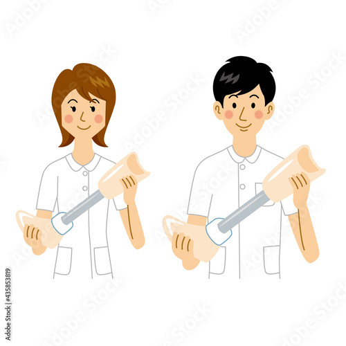 義足を持つ看護師