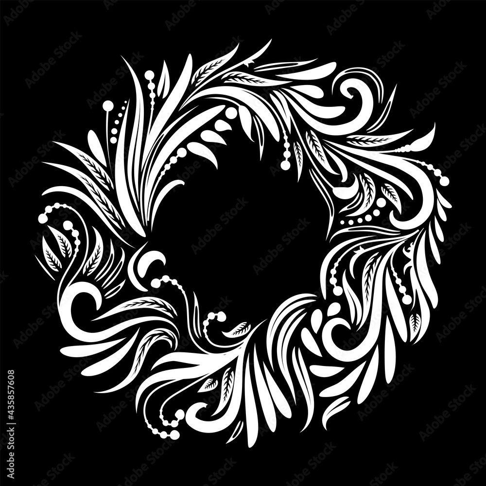 Ethnic gold foil ring, wreath symbol tattoo design. Use for print, posters,. ector illustration Ethnic gold foil ring, wreath symbol tattoo design. Use for print, posters,. ector illustration