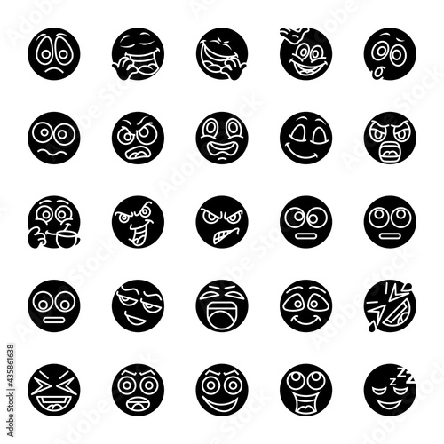 Glyph icons for emojis.