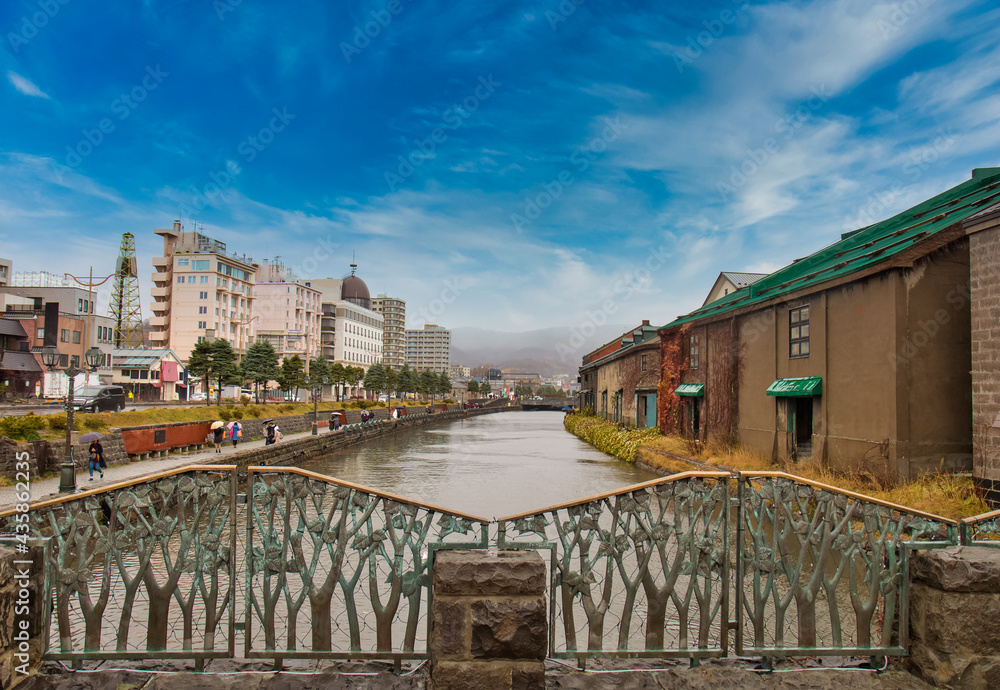 Otaru Canal is a very good place to visit in Hokkaido.