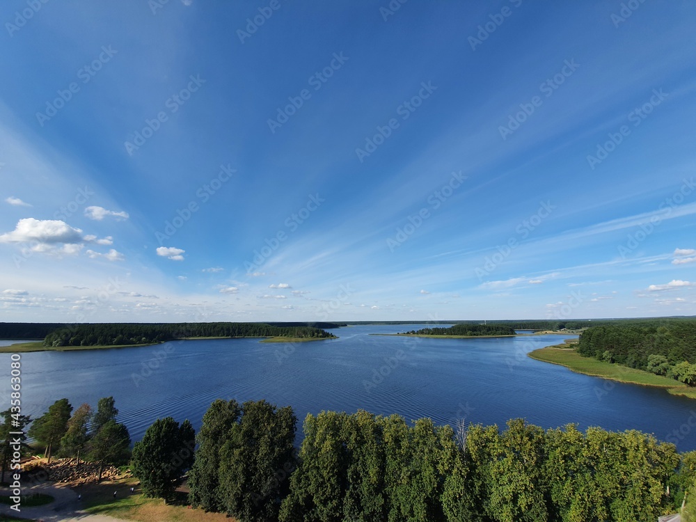 panoramic view of the lake Seliger panoramic view of the lake Seliger