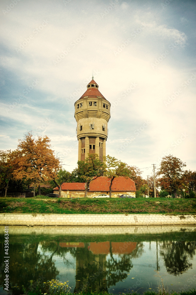 Old water tower in Timisoara, Romania