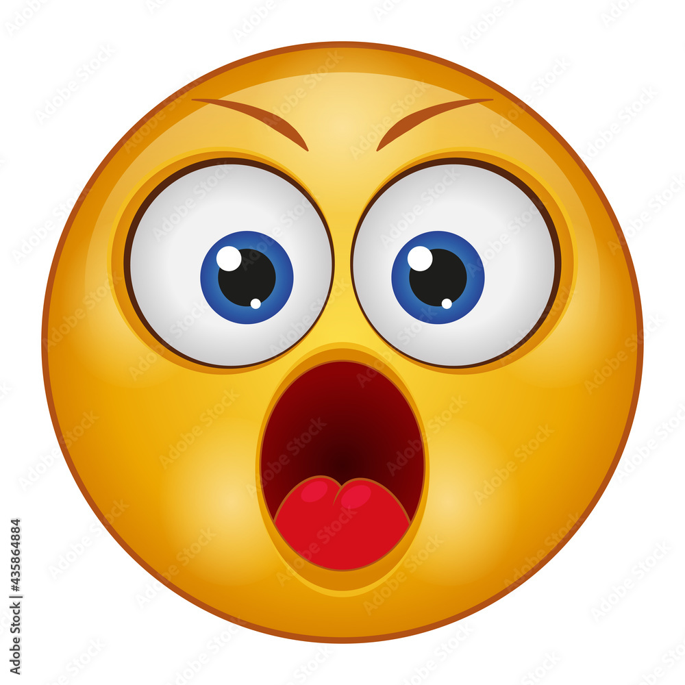 Gradient style emoji shock. Gradient style emoji shock.
