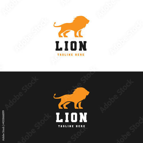vector design lion logo. logo template
