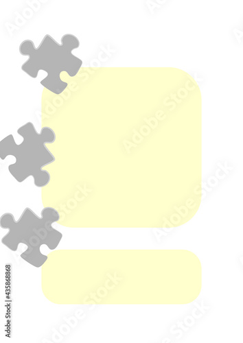 Vertical illustration format A4 - the design of the screen of the phone or tablet for inscriptions and photos
