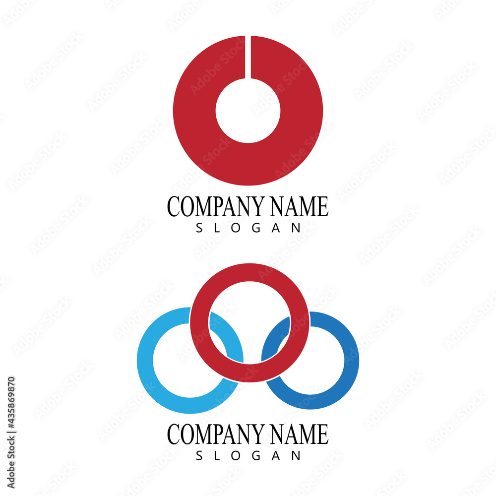 Technology circle logo and symbols Vector Technology circle logo and symbols Vector