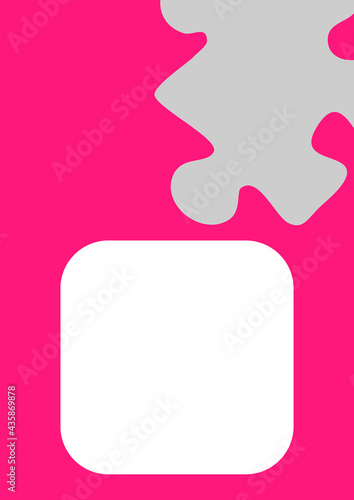 Vertical illustration format A4 - the design of the screen of the phone or tablet for inscriptions and photos