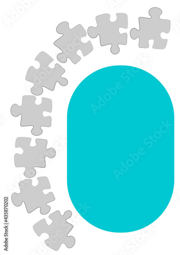 Vertical illustration format A4 - the design of the screen of the phone or tablet for inscriptions and photos