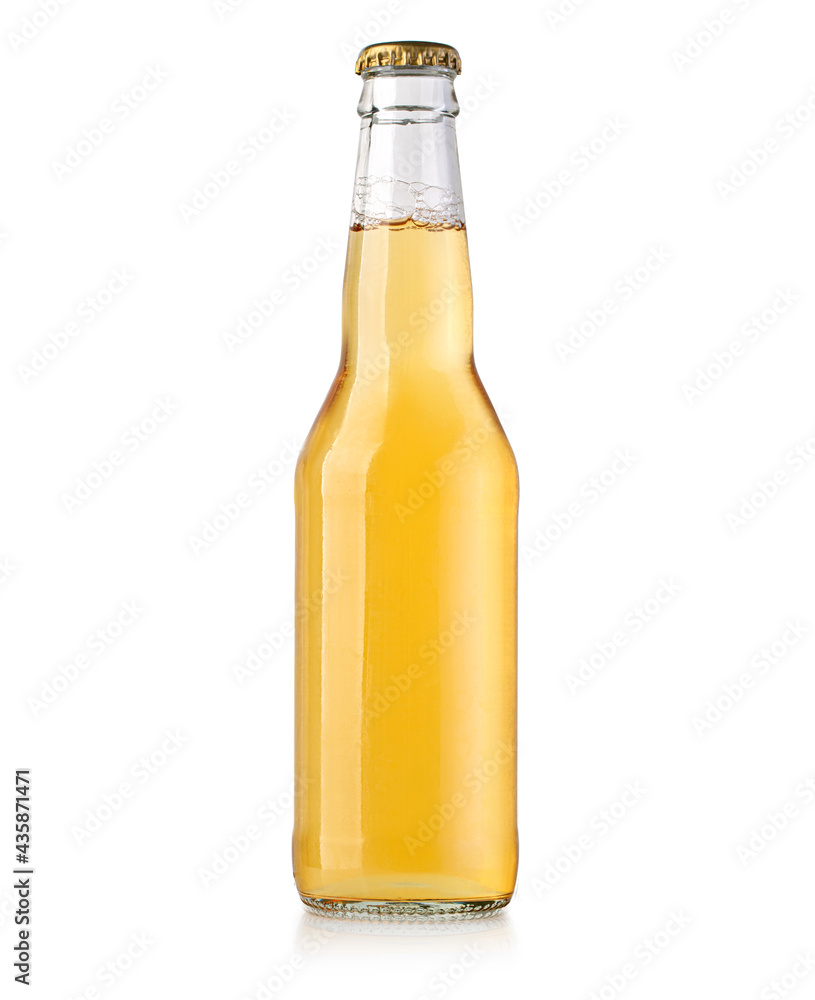 golden beer bottle - obrazy, fototapety, plakaty 