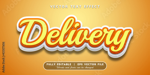 Text Effects 3D Delivery, Editable Text Style