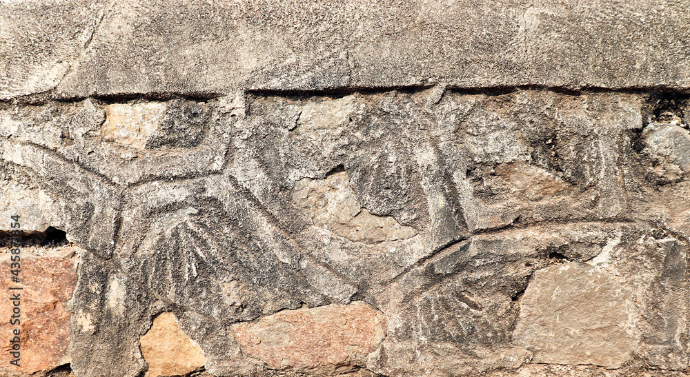 Fototapeta premium Texture of a stone wall. Old castle stone wall texture background. Stone wall as a background or texture. Part of a stone wall, for background or texture