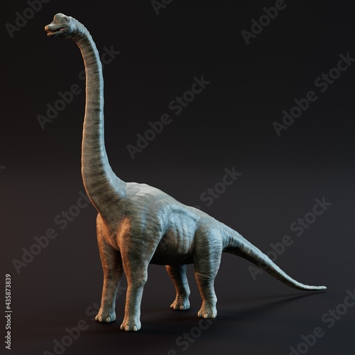 Realistic 3D Render of Brachiosaurus Dinosaur © bescec