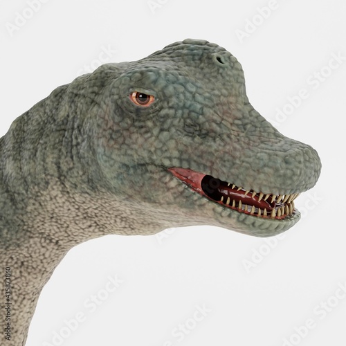 Realistic 3D Render of Brachiosaurus Dinosaur