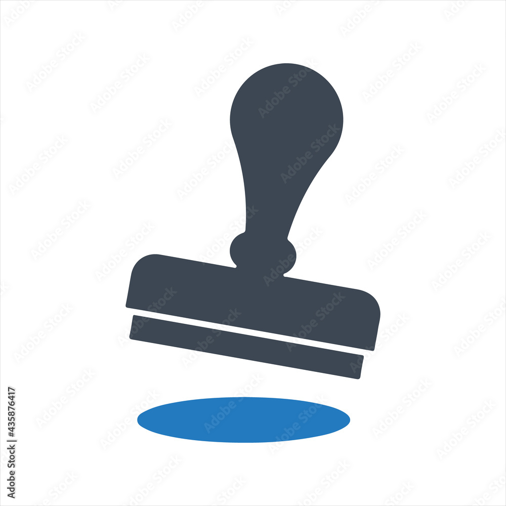 Stamp icon, vector and glyph Stamp icon, vector and glyph