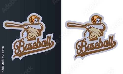 Vintage baseball T-shirt Design, emblems, badges. Vector illustration, graphic Art, for t-shirt, club, or championship.