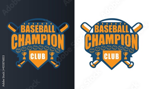 Vintage baseball T-shirt Design, emblems, badges. Vector illustration, graphic Art, for t-shirt, club, or championship.