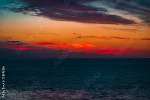Abstract sunset background, copy space © VanSky